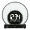 Soluna-S Light Black Tabletop LCD Wake-up Sunrise Alarm Clock w/Temp. and USB Port, W74146