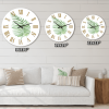 Designart 'Tropical Leaf Of Monstera Iii' Farmhouse Wall Clock