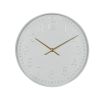 DecMode 24" White Metal Round Wall Clock