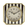 Black and White Striped Clock