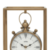 DecMode 13" Bronze Metal Standing Stopwatch Clock