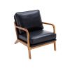 COOLMORE Wood Frame Armchair, Modern Accent Chair Lounge Chair for Living Room