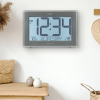 La Crosse Technology Extra-Large Soft Gray Atomic Wall/Table Digital Clock, 513-21867-Int