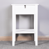 White Bathroom Floor-standing Storage Table with a Drawer