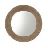 Natural Jute Rope Round Wall Mirror 26"