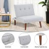 Comfy Mini Couches, Small Recliner Futon Chair with Adjustable Backrest, Armless Living Room Couch for Small Space, Bedroom, Home