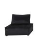 Anna Black Velvet Set of 2 Armless Lounge Chair