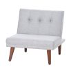 Comfy Mini Couches, Small Recliner Futon Chair with Adjustable Backrest, Armless Living Room Couch for Small Space, Bedroom, Home