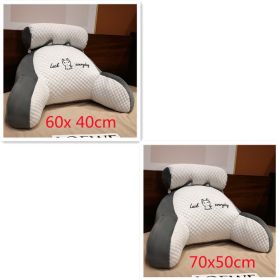 Sofa Fluffy Cushion Luncheon Pillow Triangle Reading Cushion Bedside Soft Large Backrest Lumbar Cushion Office Chair Cushion (Option: Set59)