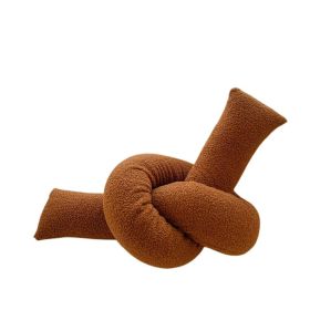 Special-shaped Pillow Sofa Cushion Long Bedside Soft Cushion (Option: Twist Caramel-See Details)