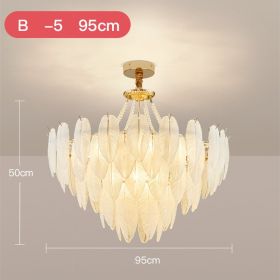 French Cream Wind Pendant Light Luxury (Option: B-95cm five layer)