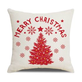 Home Christmas Series Sofa Cushion Seat Cover (Option: XM6010 Style-45 X45cm Without Pillow)