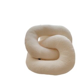 Special-shaped Pillow Sofa Cushion Long Bedside Soft Cushion (Option: Love Ring Beige-See Details)