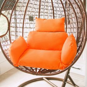 Solid Color Large Rattan Chair Cushion (Option: Orange-Detailed Picture)