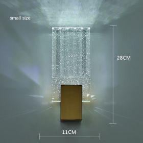 Modern Simple And Light Luxury Crystal Wall Lamp (Option: Small White Light)