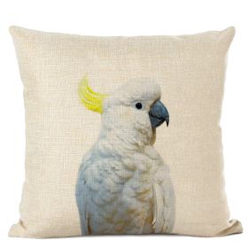 Home Decoration Animal Parrot Deer Head Linen Pillow Cover (Option: 15 Style-45 X45cm Without Pillow)