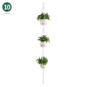 Handmade Woven Flower Pot Net Pocket Hanging Gardening (Option: Style 10 180cm)