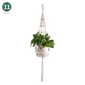 Handmade Woven Flower Pot Net Pocket Hanging Gardening (Option: Style 11 100cm)