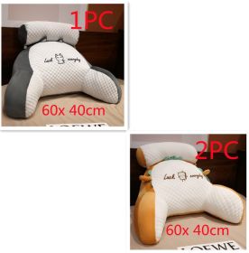 Sofa Fluffy Cushion Luncheon Pillow Triangle Reading Cushion Bedside Soft Large Backrest Lumbar Cushion Office Chair Cushion (Option: Set18)