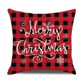 Home Christmas Series Sofa Cushion Seat Cover (Option: XM6016 Style-45 X45cm Without Pillow)