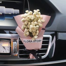 Fashion Creative Dried Flowers Decorative Car Female Motor Air Outlet Fragran (Option: Jing)