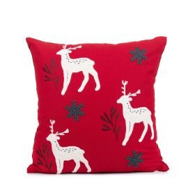 Household Supplies New Christmas Embroidery Pillow Case (Option: 45x45cm Without Pillow Core-Embroidery Christmas 8)