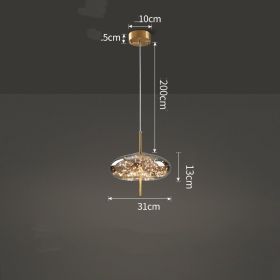 Creative Bedside Restaurant Small Chandelier (Option: Smoke Grey-C)