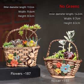 Ceramic Large Diameter Succulent Flowerpot (Option: 44Style-Ceramic)