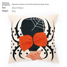 Applique Pillow Case Living Room Sofa Party Pillow (Option: Spider-45x45cm)