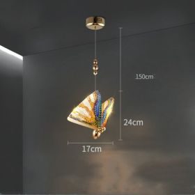 Butterfly Chandelier Bedside Enamelled Dining Hall Staircase (Option: Large and colorful-warm light)