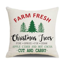 Home Christmas Series Sofa Cushion Seat Cover (Option: XM608 Style-45 X45cm Without Pillow)