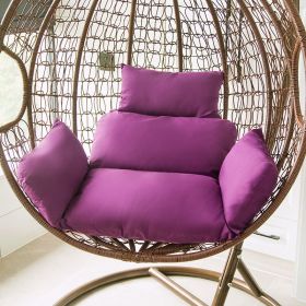 Solid Color Large Rattan Chair Cushion (Option: Purple-Detailed Picture)