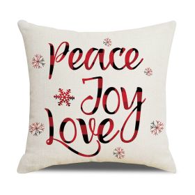 Home Christmas Series Sofa Cushion Seat Cover (Option: XM6011 Style-45 X45cm Without Pillow)