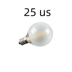 Warm White Light Christmas Decorative String Lights Replacement Glass Lamp (Option: 110v American Standard-1W E12 25 Pack)