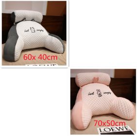 Sofa Fluffy Cushion Luncheon Pillow Triangle Reading Cushion Bedside Soft Large Backrest Lumbar Cushion Office Chair Cushion (Option: Set55)