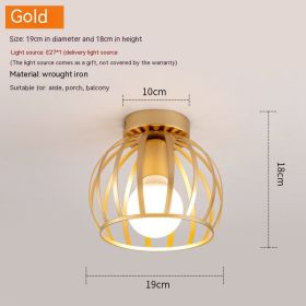 Nordic Aisle Light Simple Modern (Option: Gold-Without Bulb)