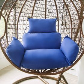 Solid Color Large Rattan Chair Cushion (Option: Sapphire Blue-Detailed Picture)