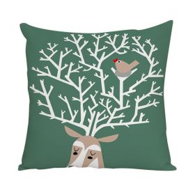 Nordic Style Animal Pattern Peach Skin Fabric Fabric Pillow Cover (Option: 23 Style-45x45cm)