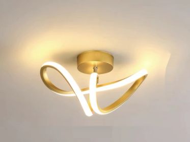 LED New Aisle Corridor Light Nordic Entrance Foyer Hallway Modern Minimalist Cloakroom Balcony Ceiling (Option: Golden Warm Light)