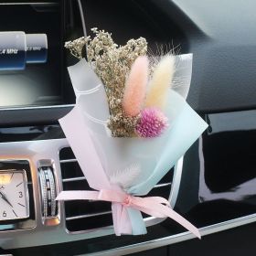 Fashion Creative Dried Flowers Decorative Car Female Motor Air Outlet Fragran (Option: Secret Love)