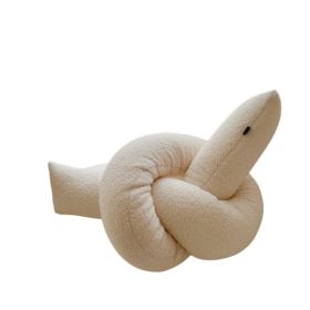 Special-shaped Pillow Sofa Cushion Long Bedside Soft Cushion (Option: Twisted Beige-See Details)