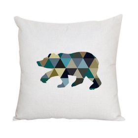 Nordic Style Animal Pattern Peach Skin Fabric Fabric Pillow Cover (Option: 18 Style-45x45cm)