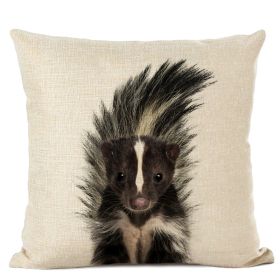 Home Decoration Animal Parrot Deer Head Linen Pillow Cover (Option: 1 Style-45 X45cm Without Pillow)