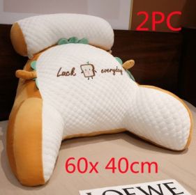 Sofa Fluffy Cushion Luncheon Pillow Triangle Reading Cushion Bedside Soft Large Backrest Lumbar Cushion Office Chair Cushion (Option: Set45)