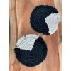 Macramé Drink Coasters;  (7inch)