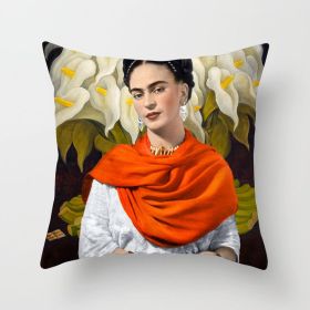 New Self-painted Cushion Cover Pillowcase (Option: DRD806-45x45cm)