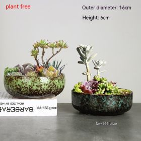 Ceramic Large Diameter Succulent Flowerpot (Option: 68style-Ceramic)