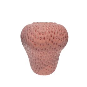 Creative Design Strawberry Ceramic Vase (Option: Large Pink)