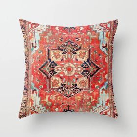 Ethnic Minimalist Style Sofa Cushion (Option: BZ3015 6-45x45cm)