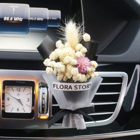 Fashion Creative Dried Flowers Decorative Car Female Motor Air Outlet Fragran (Option: Yu Meiren)